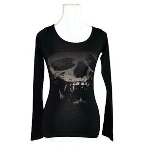 Hysteric glamour skull strawberry long sleeve top